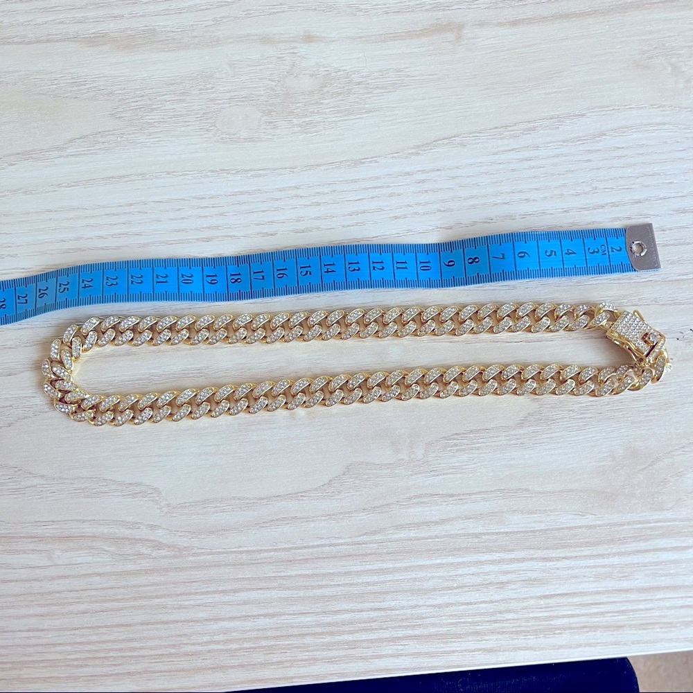 Iced out Cuban link chain